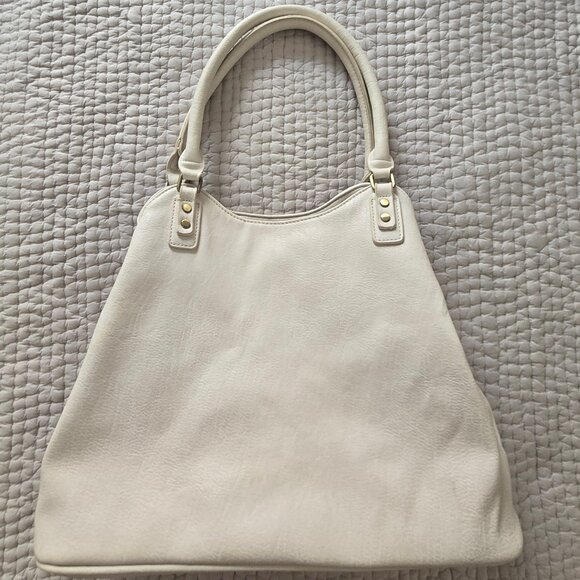 Sasha + Sofi Satchel Shoulder Bag - Cream/Off-White - Picture 1 of 12
